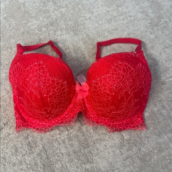 Victoria's Secret Other - Victoria's Secret Vibrant Red Lace Bra